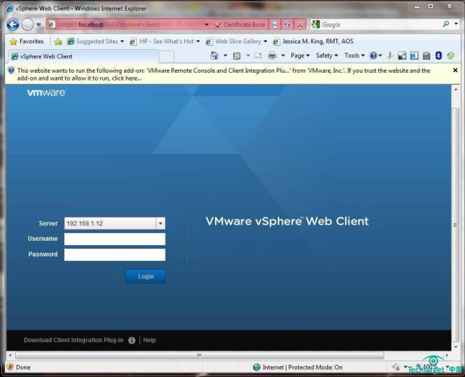 vSphere Web Client使用指南之安裝配置