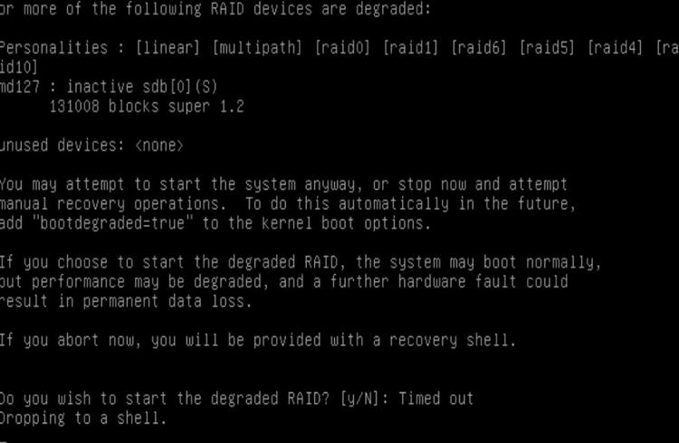 ubuntu下软Raid降级后导致机器启动不起来的处理方法 - 网易杭研后台技术中心 - 网易杭研后台技术中心的博客