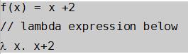一个简单的Lambda表达式