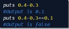 Ruby数学表达式浮点数