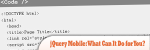 jQuery Mobile：我能为你做些什么?