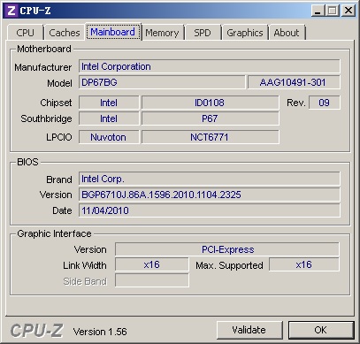 CPU-Z软件检测信息