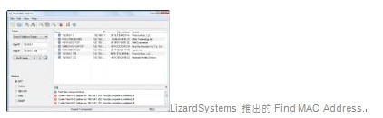LizardSystems 推出的Find MAC Address