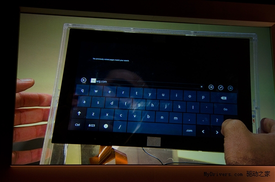 Windows 8上的IE10、触摸键盘