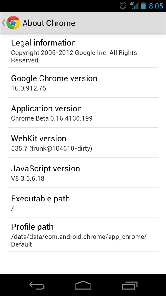 Android版Chrome更新下载