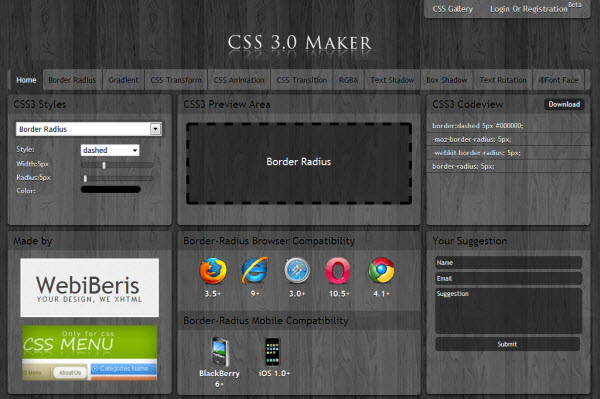 css3 maker HTML5 Powered Web Applications: 19 Early Adopters