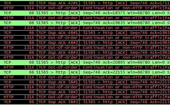 通过wireshark分析tcpdump结果