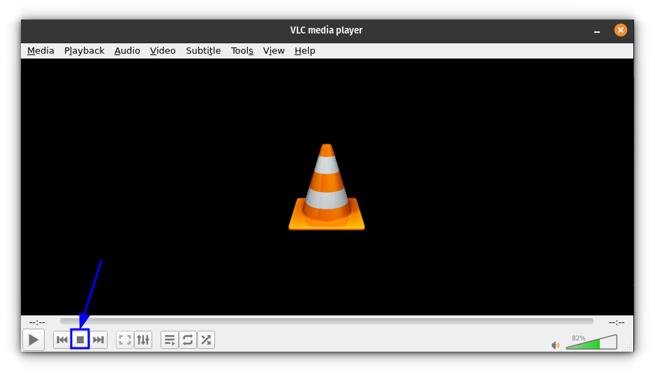 Stop Button in VLC