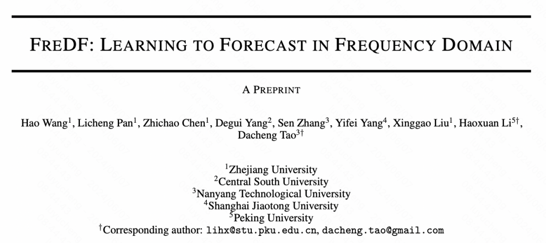完全在频域学习的时序预测模块，提升各类SOTA模型效果-AI.x社区