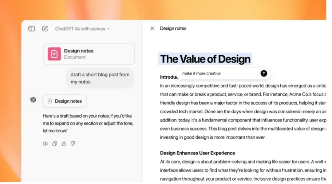 OpenAI重磅发布交互界面canvas，让ChatGPT成为编程和写作利器-AI.x社区